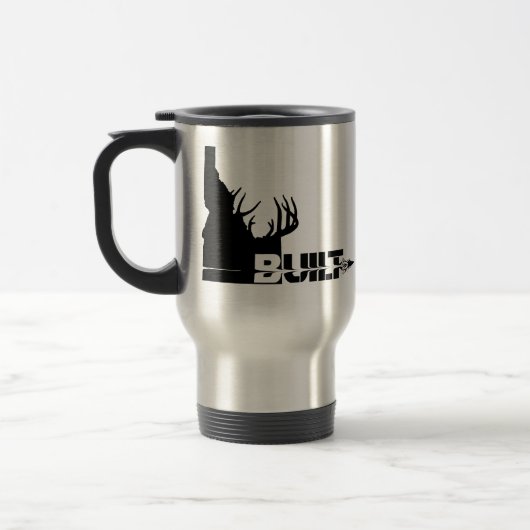 Idaho Built Elk Hunter Travel Mug Reisbeker (Links)