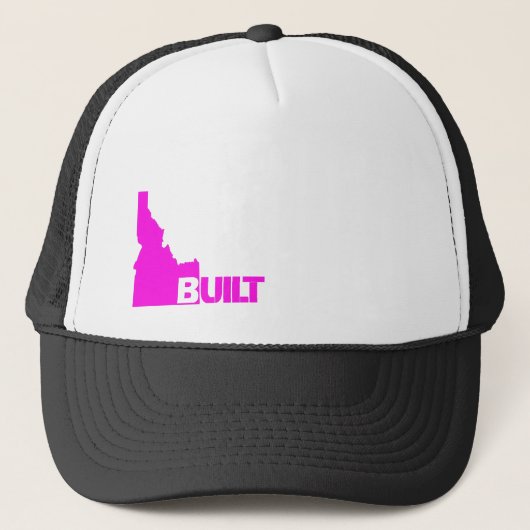 Idaho Built (Hot Pink) Trucker Hat Pet (Voorkant)