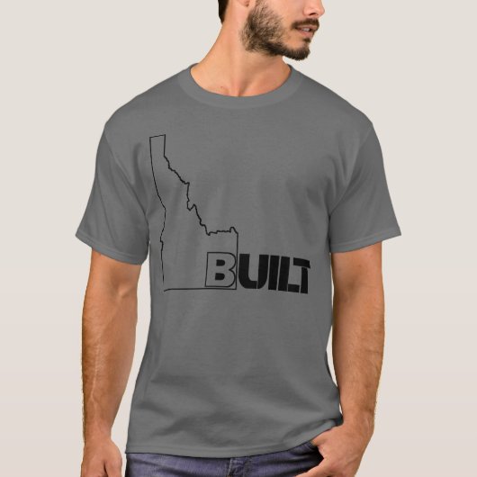 Idaho Built Hybrid (zwart) T-shirt (Voorkant)