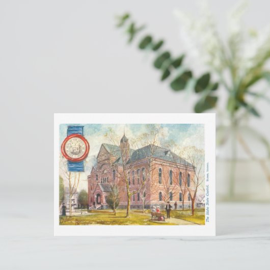  Idaho Capitol met Zegel Briefkaart (Staand voorkant)