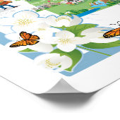 Idaho Cartoon Map Poster (Hoek)