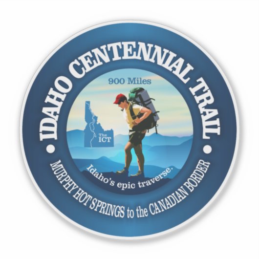 Idaho Centennial Trail (C) Sticker (Voorkant)