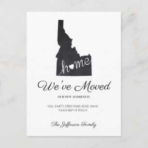 Idaho Chalkboard State Kaart Verhuizen Briefkaart