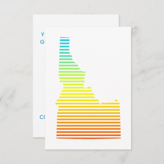 idaho chill fade kaart (Voorkant / Achterkant)