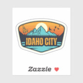 Idaho City, Idaho Sticker (Vel)