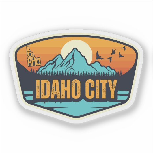 Idaho City, Idaho Sticker (Voorkant)