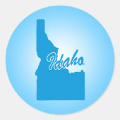 Idaho Classic Round Sticker (Voorkant)
