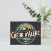 Idaho Coeur d'Alene Grunge verontrust Briefkaart (Staand voorkant)