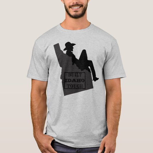 Idaho Cowboy- BOUWT IDAHO TOUGH T-Shirt (Voorkant)