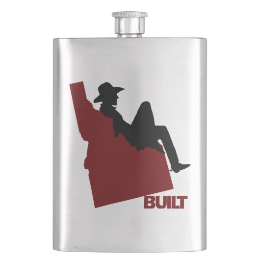 Idaho Cowboy Flask Flacon (Voorkant)