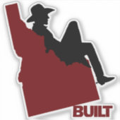 Idaho Cowboy Vinyl Decal Sticker (Voorkant)