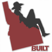 Idaho Cowboy Vinyl Stickers (Voorkant)