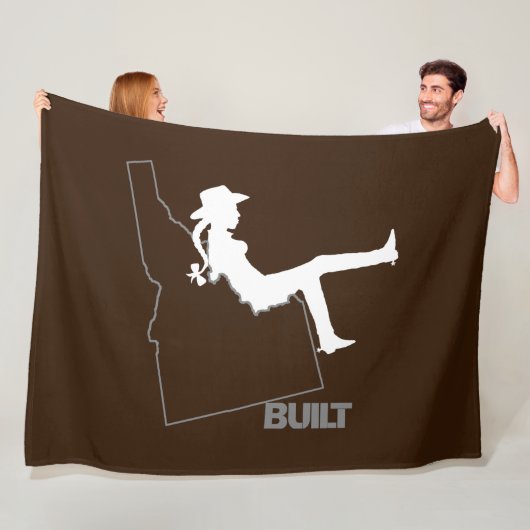 Idaho Cowgirl Fleece Deken (In situ)