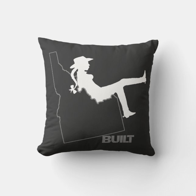 Idaho Cowgirl Kussen (Voorkant)