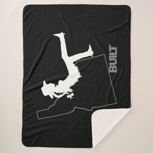 Idaho Cowgirl Sherpa Deken (Voorkant)