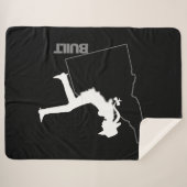 Idaho Cowgirl Sherpa Deken (Voorkant (horizontaal))