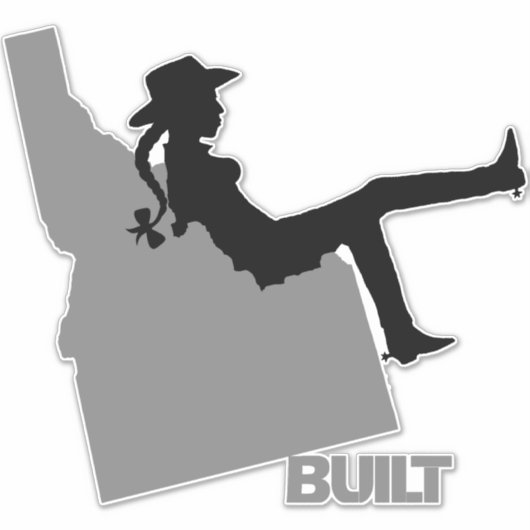 Idaho Cowgirl Sticker (Voorkant)