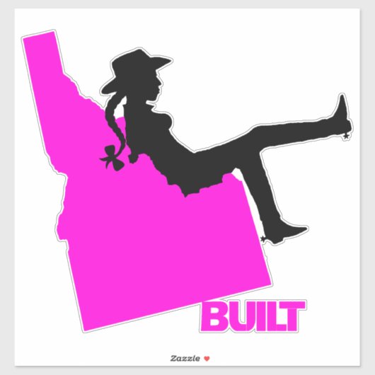 Idaho Cowgirl Vinyl Decal Sticker (Vel)