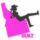 Idaho Cowgirl Vinyl Decal Sticker (Voorkant)
