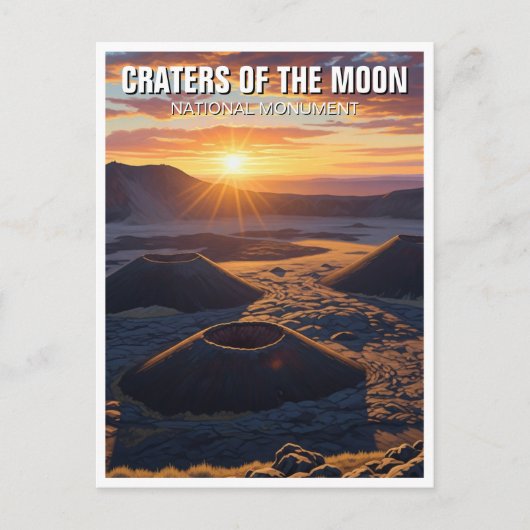 Idaho Craters of the Moon National Monument Briefkaart (Voorkant)