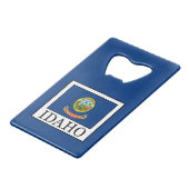 Idaho Creditkaart Flessenopener (Voorkant Gekanteld)