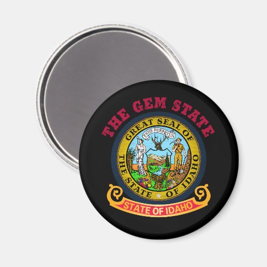 IDAHO CROSSROADS STATE FLAG MAGNEET (Voorkant / Achterkant)