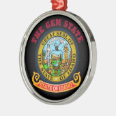 IDAHO CROSSROADS STATE FLAG METALEN ORNAMENT (Links)