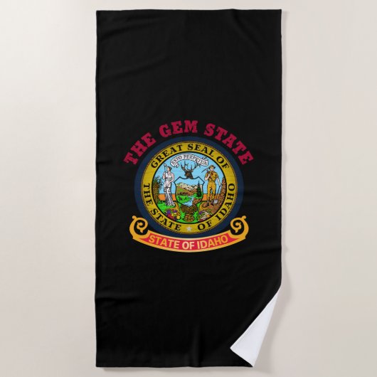 IDAHO CROSSROADS STATE FLAG STRANDLAKEN (Voorkant)