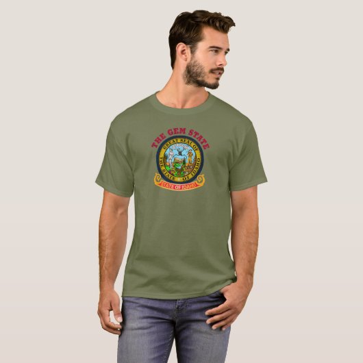 IDAHO CROSSROADS STATE FLAG T-SHIRT (Voorkant volledig)