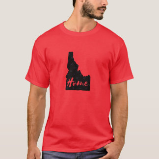 Idaho Cursive Thuisstaat Omtrek Oversized T-shirt