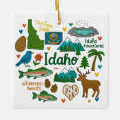 Idaho Custom Family Trip Keepsake Kerstmis Keramisch Ornament (Voorkant)