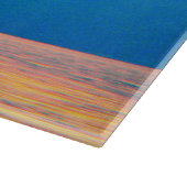 Idaho - Cyan en Salmon Sunset Snijplank (Hoek)