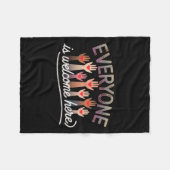 Idaho Docent Quote Mannen vrouwen Iedereen is welk Fleece Deken (Voorkant (Horizontaal))