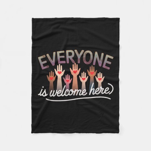 Idaho Docent Quote Mannen vrouwen Iedereen is welk Fleece Deken (Voorkant)