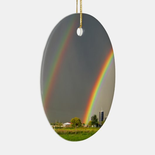 Idaho Double Rainbow Keramisch Ornament (Rechts)