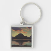 Idaho - Dusk Uitzicht van Mt. Moran & Jackson Lake Sleutelhanger (Voorkant)