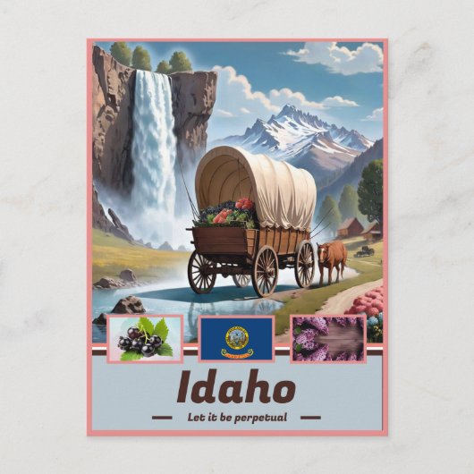 Idaho Elegance: Surrealistische showcase Briefkaart (Voorkant)