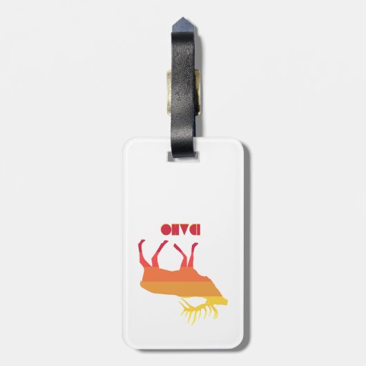 Idaho Elk Bagagelabel (Achterkant verticaal)