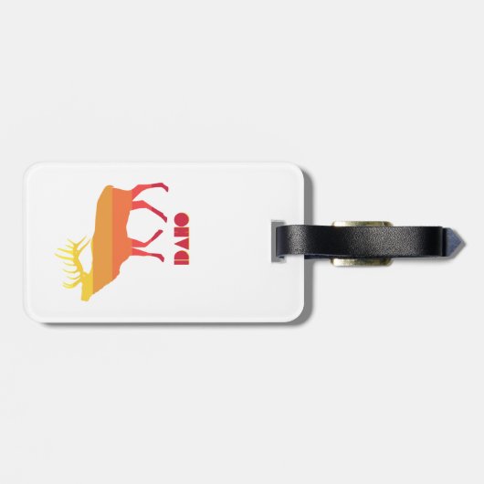 Idaho Elk Bagagelabel (Achterkant horizontaal)