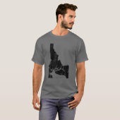 Idaho Elk Hunting Grappig USA State ID Hunter Gift T-shirt (Voorkant volledig)