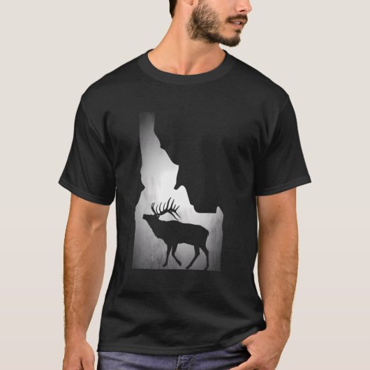 Idaho Elk Hunting T-shirt (Voorkant)