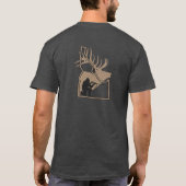 Idaho-Elk met Hunter Silhouette T-shirt (Achterkant)