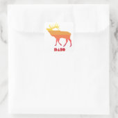 Idaho Elk Vierkante Sticker (Tas)
