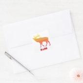 Idaho Elk Vierkante Sticker (Envelop)