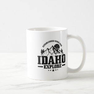 Idaho Est. 1890 Vintage Bergen Outdoor Usa Souv Koffiemok