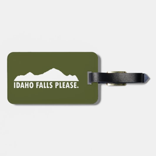 Idaho Falls alstublieft Bagagelabel (Achterkant horizontaal)