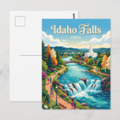 Idaho Falls Idaho Briefkaart (Voorkant / Achterkant)