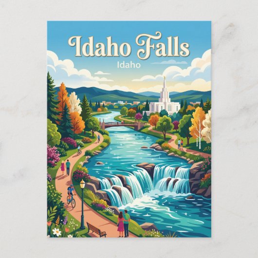 Idaho Falls Idaho Briefkaart (Voorkant)