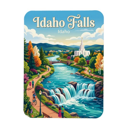Idaho Falls Idaho Magneet (Verticaal)