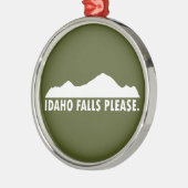 Idaho Falls Please Metalen Ornament (Links)